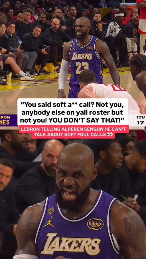 LeBron had some words for Alperen Sengun 👀