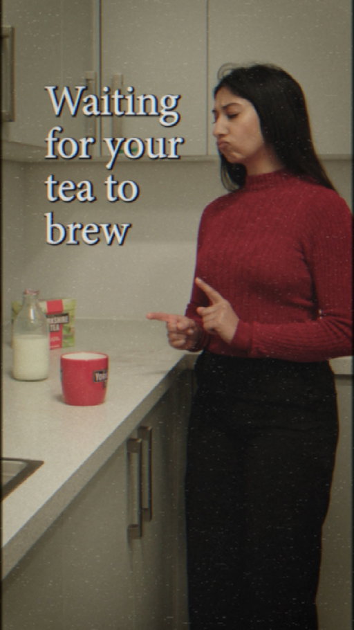 Waiting for your tea to brew? Why not pass the time by having a little dance?