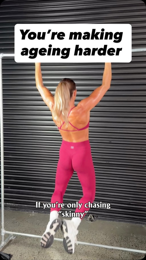 I’d be lying if I said I’m not frustrated seeing the “skinny” trend come back. 😩

I wish people cared about their actual health as much as they care about being smaller or whatever’s trending.

If your only focus is getting smaller, you’re not doing your future body any favours.
Muscle is what helps you stay strong, capable, and metabolically healthy as you age.

From your 30s, muscle can decline if you don’t train it.
That affects your metabolism, insulin sensitivity, & how your body stores fat over time.

When muscle drops:
• Fat loss can feel harder
• Your body looks less “toned”
• Strength & energy decline

If you want a defined, capable body that ages well - muscle matters! 💪🏼

Train for strength, not just to get smaller. 😉

#womensfitness #over40fitness #buildmuscle #tonedbody #fatlosstips