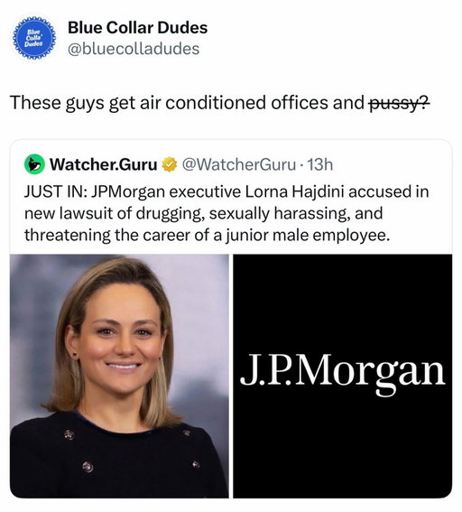 JPMorgan Chase executive Lorna Hajdini hit with a lawsuit alleging drugging, sexual harassment, and threats against a junior employee.

Another headline that puts a spotlight on power dynamics inside high finance—where careers can be built or broken behind closed doors. Allegations like these don’t just impact individuals, they raise bigger questions about accountability at the top.

As the case unfolds, the focus shifts to what’s proven, what’s protected, and how institutions respond when serious claims hit leadership. In environments built on trust and reputation, situations like this can ripple far beyond one office.