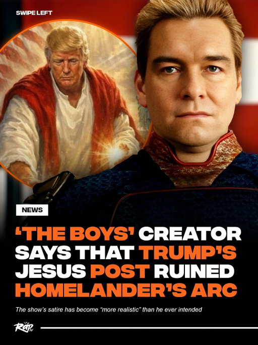 Eric Kripke said the real world is getting harder to parody on ’The Boys’‼️

The series creator told Polygon he was surprised when President Trump posted an AI image of himself as Jesus on Truth Social, given that ‘The Boys’ was exploring a similar storyline with the character of Homelander 👀

Kripke said he’s gotten tired of the world reflecting the show, and that it’s become more difficult to “out-satire” real events.

What do y’all think about this⁉️🤔