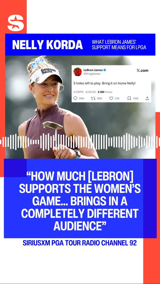 👑⛳️LeBron James is clear on his love of golf, and just as loud in his support of Nelly Korda and the LPGA Tour...

Nelly reacts to the support from 
@kingjames and more after Chevron... and tries to square Lebron's love of YouTube Golf on "All Square:"