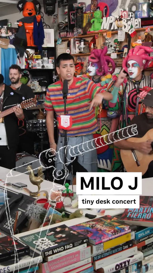 #tinydesk • @milo.j no es un fenómeno: es la voz de los tiempos que corren 💫⁠
⁠
Watch the full performance premiering only on npr.org/tinydesk or @nprmusic's YouTube❗️