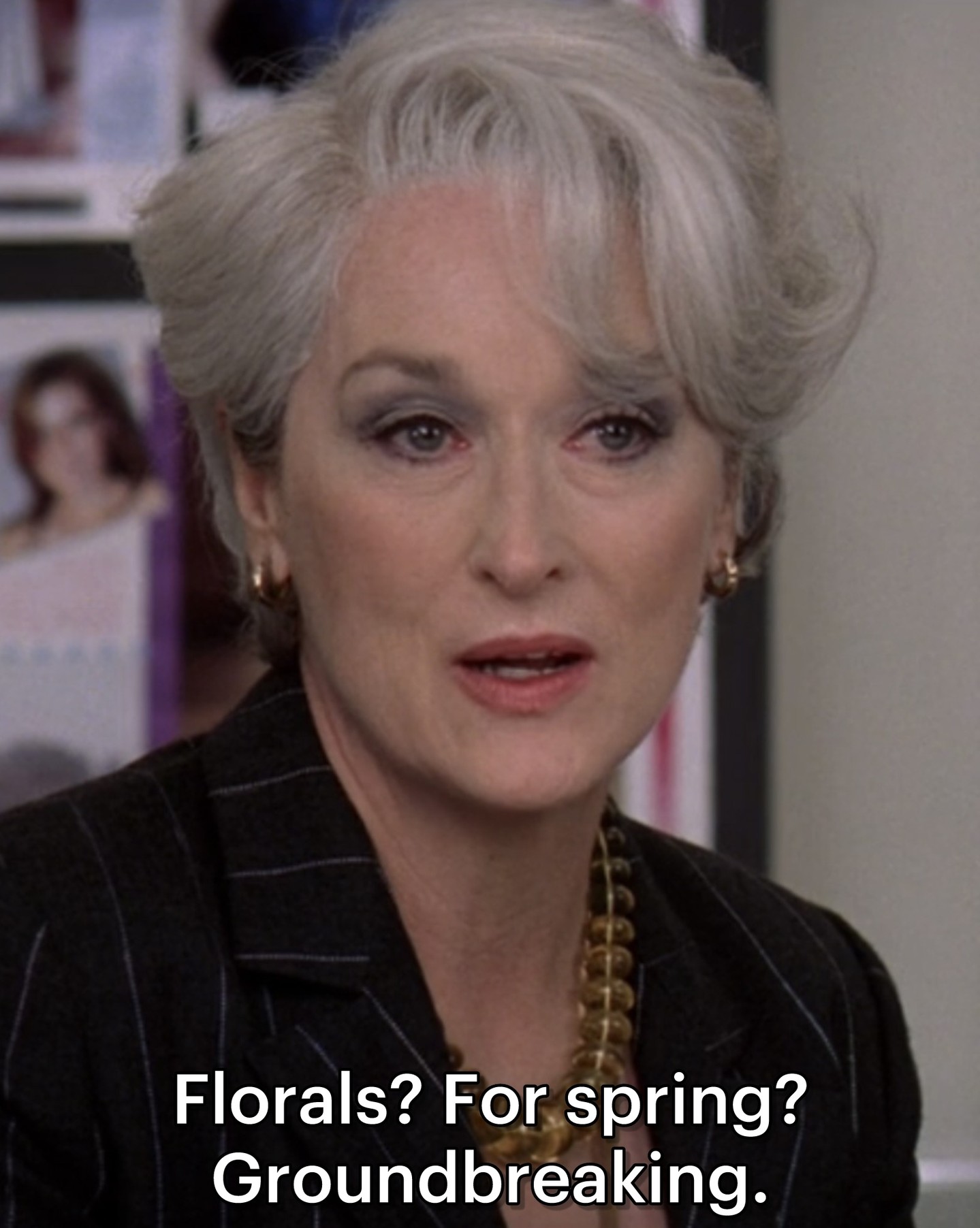 what’s your favorite miranda priestly quote? 💋

The Devil Wears Prada (2006)
Writer: Aline Brosh McKenna, based on the book by Lauren Weisberger
Director: David Frankel

#TheDevilWearsPrada
#MirandaPriestly
#MerylStreep