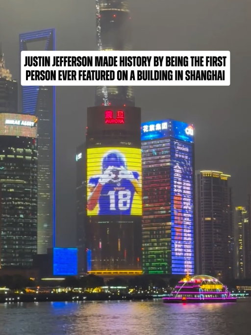 Justin Jefferson is a popular man in China 🇨🇳

(via @jjettas2)