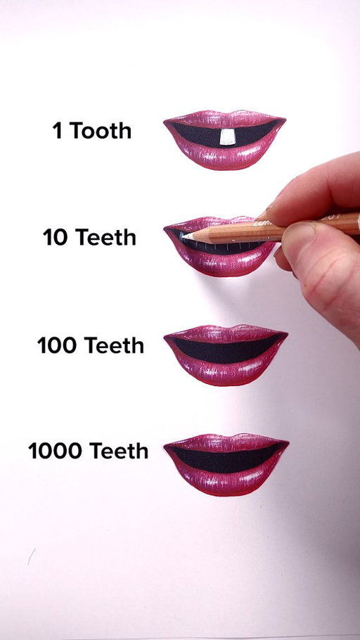 Draw Teeth #art #drawing #teeth #pencildrawing #realism