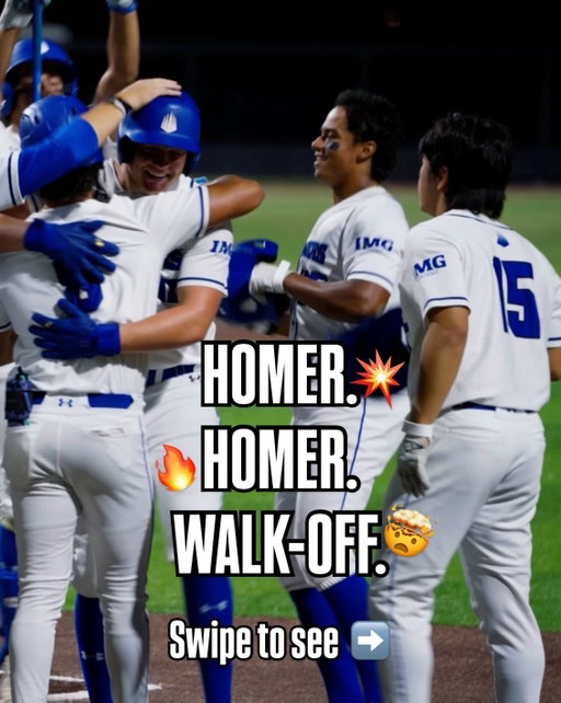 THINGS WE LOVE TO SEE ‼️

Dillon Moss, Max Hemenway, and Cy Chrisman each homered in National’s 13–2 win to cap off the regular season!
 
IMG Academy Baseball builds complete players through advanced training and game experience, preparing them for success at the collegiate and professional levels.