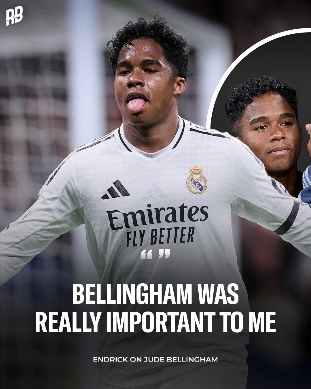This is class… in an interview with the Guardian, Endrick opened up on his struggles when he first joined Real Madrid and how Jude Bellingham supported him ❤️

“Bellingham was really important to me. He made me feel welcomed at the club. I didn’t speak English very well, but he spoke to me, tried to speak a bit of Spanish, was by my side and gave me advice.

His friendship was important to me in my beginning at Real Madrid. That really had an impact on me. I had a certain impression of him before I arrived, but he was completely different.

He’s an incredible player and an incredible person too, especially when it comes to friendship. That’s what impressed me the most about him.” 🇧🇷🤝🏽🏴󠁧󠁢󠁥󠁮󠁧󠁿

Despite only being 22 himself Jude is such a leader man, he just gets it 👏🏽