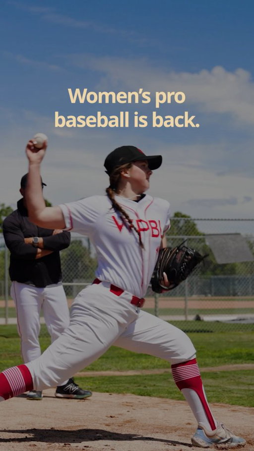 Ready to make history. It's time to change the game.

Join the WPBL First Pitch Club for updates on tickets and more as women's baseball returns in 2026.

Link in bio to join!