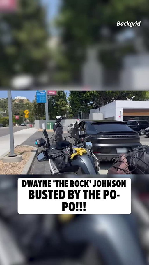 Dwayne Johnson's day out supporting his best bud Stanley Tucci at his Walk of Fame ceremony turned into a full-on walk of shame after he got pulled over right afterward.

🎥 @backgrid_usa
