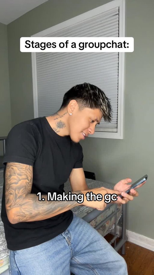 Stages of a groupchat 😳
Who can relate??

#explore #viral #relatable #groupchat #stages