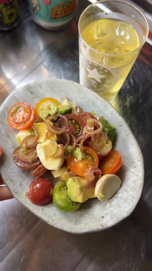 Millie’s izakaya ep 5: kanpai!
Suns out and we’ve got a Japanese take on a caprese (ish, very loose) and ochawari, up on the site