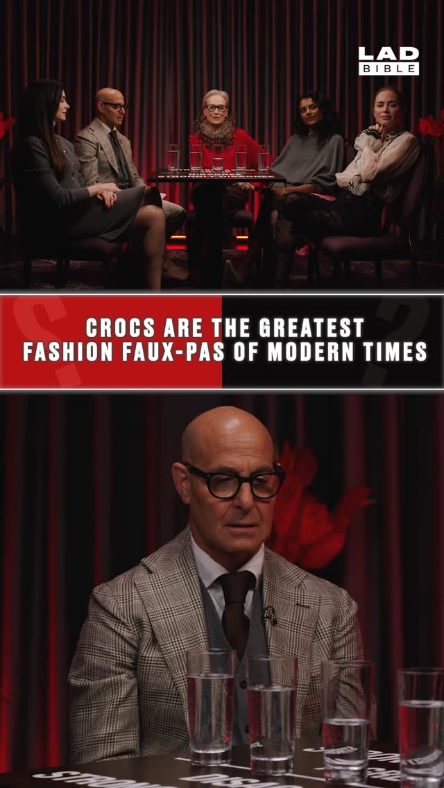 The cast of The Devil Wears Prada 2 are not fans of Crocs 😅⁠
⁠
#ladbibleoriginal #agreetodisagree #ladbible