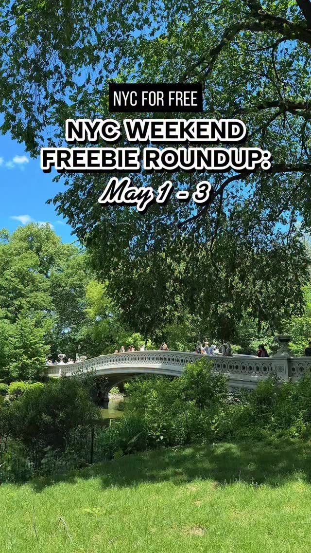 NYC WEEKEND FREEBIE ROUNDUP MAY 1-3

MULTI
MHTN
✨ @myceremonia x @sharkbeauty Glass Hair Fri-Sun 12-6p (413 Broome)
🌸 @Macys Flower Show Fri-Sun 10a-9p (151 W 34th St)
🍰@velvetcaviar Cafe Fri 9a-5p & Sat 9a-1p (18 E 13th)
👠 The Devil Wears Prada 2 Newsstand Fri10a-6p (UnionSq) & Vending Machine Fri-Sun (Sullivan+Prince)
💐 @fleursdevilles FLORA 10a-7p (20 Hudson Yards)
💐 Spring is Blooming @vancleefarpels Fri-Sun 11a-3p (@rockefellercenter)
🛍️@walmart Fashion Pop-Up Fri-Sun 11a-7p (210 Lafayette St)
🎬 @bfplny Movies Under the Palm Fri 5pm & Sat 1pm (230 Vesey)
🏡@audible Story House Fri-Sun 11a-7p (260 Bowery)
🍵@myscenttheory x @Isshikimatcha Natl Matcha Day Sat-Sun 8a-6p
🕯️@diptyque Suspension in Time 11a-8p (7p Sun) (377 Bleecker St)
💄@tiktokshop Beauty Pop-Up Sat-Sun 10a-4p (25 Little W 12th St)
💐@mujiusa Scented Sachet Workshops 12-7p (59th St, Cooper Sq, Hudson Yards)

FRI
MHTN
🌹Run for the Roses by @woodfordreserve 11a-7pm (@GrandCentralNYC)
🖼️@whitneymuseum Wicked Night 5-10p
🍵@bondiboost x @tuckshop Matcha 9a-2p (323 W 11th)
☀️@iliabeauty Sun Serum Bike Cart 9-10:30a (Sephora SoHo) + 11-12:30p (Sephora Meatpacking)
BX
🌭@originalnathansfranks Pre Game Lawn Party 3:30-6:30p (1 East 161st St)

MHTN
SAT
📚Free Comic Book Day 11a-5p (across all 5 boroughs) 
MHTN
🏛️@wellahairusa The Wella Vault 11a-6p (437 Broadway) 
🥤 @DoseDaily.co x @JuicePress Launch Event 10a-12p (122 Greenwich Ave)
🚲@stjohndivinenyc 28th Annual Blessing of the Bikes 8:30-9a (1047 Amsterdam Ave)
🎪 @bindlestifffamilycirkus 10a-5:30p (20 Battery Pl)
🎉@gothamparknyc Community Block Party 12-4p (Gotham Park)
⚽️@dacwnyc World Cup Sticker Swap Event 1-4p (1350 Broadway)
🧴@blakebrownbeauty Pop-Up 12-2:30p USQ, 3-5:30p SoHo Target
👟@mattecollection Pop-up 12-3p (841 Washington St)
🍫@chococochocolates.us Opening 12-5p (500 Madison Ave)
BK
🎠@janescarousel Day 11a-5p (Dock St)
🍦@thesheepdetectives x @stuffedicecreamnyc 12p (6805 Bay Parkway)

SUN
MHTN
🚶‍♀️@citygirlswhowalk x @go_raw Organics 11a-2p (Wash Sq Park)
🐶 @pupgum Worst Dog Breath Contest 11:30a-2p (Wash Sq Park)
🏎️ @appletv F1 in TSQ 4p
BK
🪩@bklynlibrary The People’s Ball 7-10p (10 Grand Army Plz)

#nycforfree