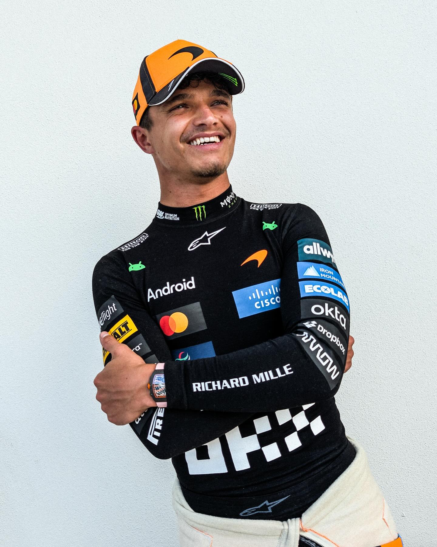 Race week with reigning world champion @lando (Lando Norris) hits different in Miami 🏎️🌴 
 
From paddock arrivals to garage pics, here’s how the @mclarenf1 (McLaren F1) driver is getting ready for the Miami Grand Prix. 
 
Watch the #MiamiGP on @appletv, the new U.S. home of @f1.