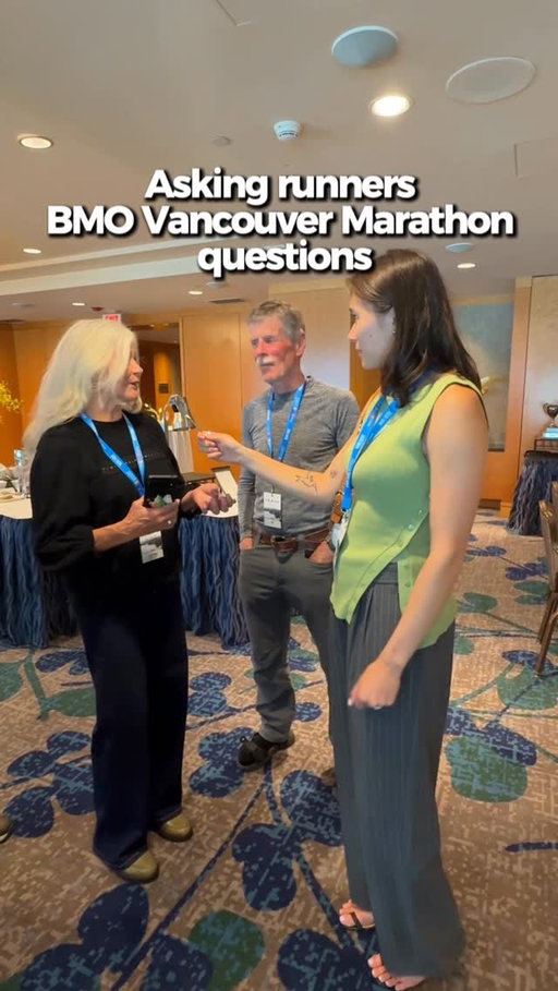 I attended the @runvancanada @bmovanmarathon VIP reception last night and got to chat with some truly incredible runners!! From those who’ve completed 180 marathons to others gearing up for their very first this weekend 🥹 The energy was unreal—so inspired and sooo excited for race day!!! 🏃‍♀️✨
