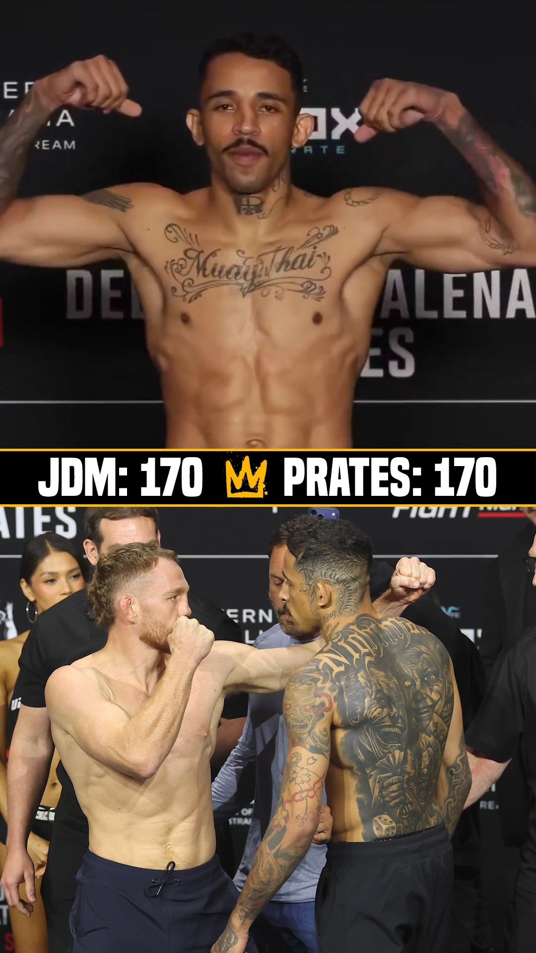 Jack Della Maddalena and Carlos Prates have been in each other's faces all fight week – tomorrow they settle it in the Octagon 😤 #UFCPerth