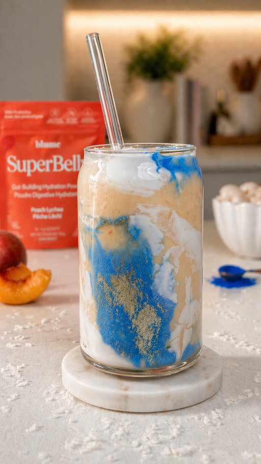 Lately it’s been all about quick, feel-good sips that fit into the newborn chaos 💫🍑✨

This Cosmic Peach Lychee Cloud Smoothie is light, juicy, and softly sweet with that dreamy peach + lychee combo. The kind of refreshing blend you reach for when you’re extra thirsty, running on little sleep, and just want something easy but nourishing.

I’ve been adding @itsblume SuperBelly in Peach Lychee. It’s a simple way to support gut health + hydration (probiotics, fibre, trace minerals) without overthinking it, especially in this postpartum phase 💛

Save this for your next smoothie moment & send it to a mama who needs easy ideas 🥤💫

Comment SMOOTHIE and I’ll send you the full recipe 💌

#ad #smoothierecipes #postpartumnutrition #newmomlife #guthealth #drinkideas