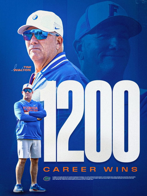 Last night’s win over Georgia marked another milestone for @_timwalton!! 

Congratulations Coach, the work continues 🐊🐊