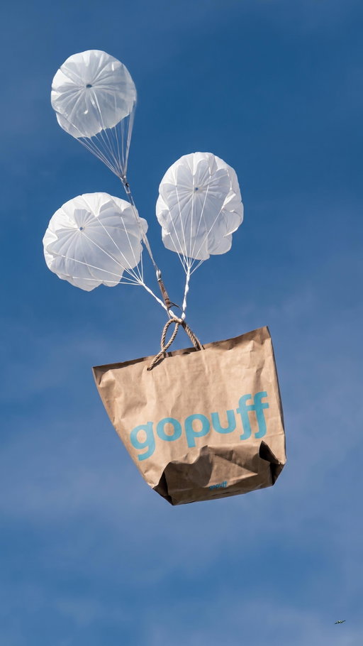 Ordered on the course. Delivered from the sky. That’s one way to never run out. Find us on @gopuff
