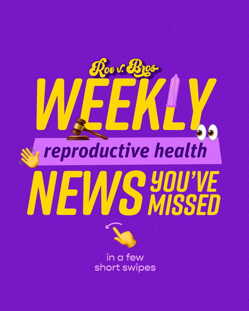 Your fave news roundup is back! Sit back, relax, and get smarter about reproductive health 🙌💖
.
#rvbweekly #news #health