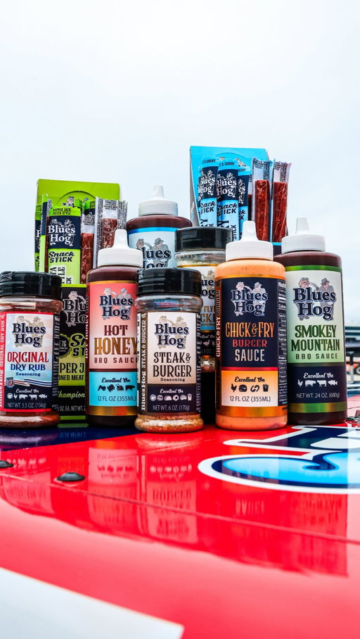Introducing the new Official Grilling Partner of Niece Motorsports: @blueshognation 🤠

#PressTheAttack | #TeamChevy | #StaySaucey