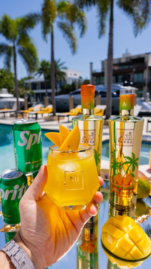 The drink of the Summer has arrived🥭🏆 Au Vodka Miami Mango is here and it tastes SO GOOD🤤 Are you trying it?👀 #miamimango