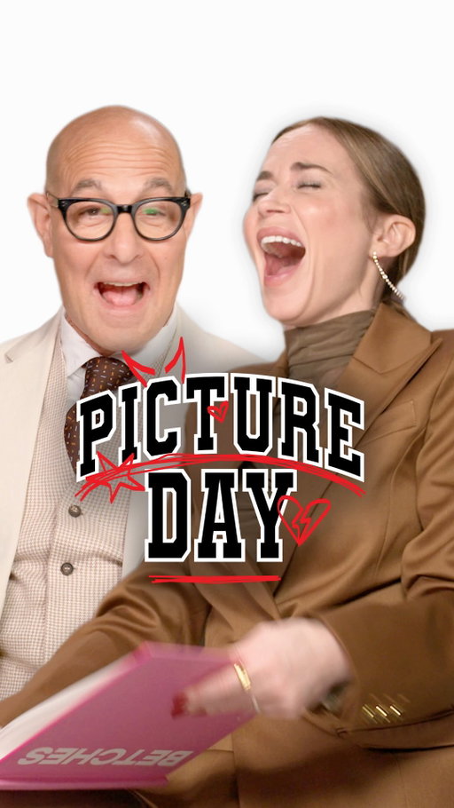 we think @stanleytucci rocks the bald look for what it’s worth 🤷‍♀️ “The stars of The Devil Wears Prada 2” walked down memory lane for Picture Day and walked through their most iconic moments and some surprising memories too . Comment PRADA and we’ll DM you a link to watch now!