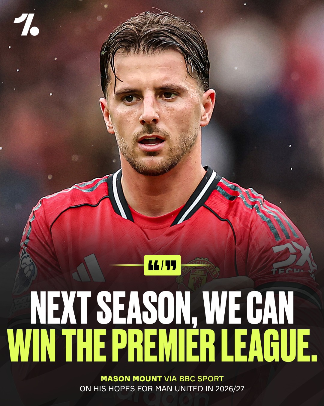 Mason Mount is confident that Man United have what it takes to be chasing the Premier League title next season 😤👇🏆

It would the Red Devils' first league win since 2013, when Sir Alex Ferguson was still at the helm 👀

🗣️ "I've won the Champions League already, so I have a goal of winning the Premier League," he said. "Can we do that? Yes, I think we can. ✅

📈 "It may seem a little bit far away, but you must have that mentality to really push yourself as a group.

🗣️ "We've shown what we can do against the big teams already; Man City, Liverpool, Chelsea, Arsenal, so we've done it. 🧠

💪 "Now it's about doing it on a bigger stage in the Champions League, and doing it more consistently in the Premier League.

❤️ "Hopefully, I will be a massive part of that moving forward next season. It's a goal: I want to win the league."