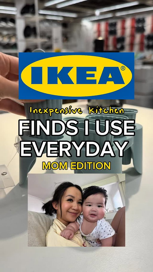 These inexpensive @ikeacanada kitchen finds have made feeding my baby SO much easier! #ikeacanadapartner

UPPFYLLD (grater with container) - used for grating eggs to feed baby
FIKADAGS (mixing bowls) 
KANTNAL (muffin mold) - make banana muffins for baby and use it for egg bites 
KLOCKREN (colander/steamer)
STENSNULTRA (vegetable chopper) - chop up cooked vegetables for baby
MATA (4-piece dinnerware set)
VIDEVECKMAL (dish brush with soap dispenser) - fill it up with baby friendly dish detergent 

Share this with your mom friend! ⬇️ #ikea #ikeacanada #ikeafinds