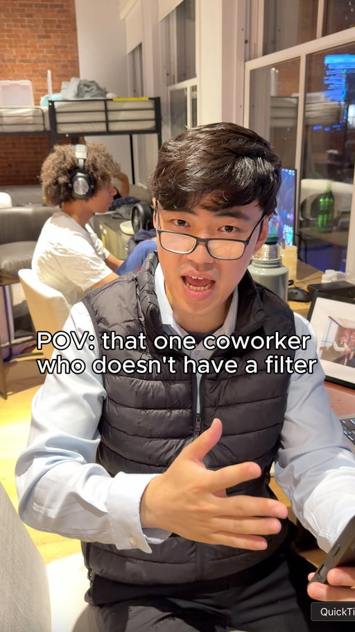 POV: that one unfiltered coworker 🫠

#officehumor #coworkersbelike #cluely #funnyskits #