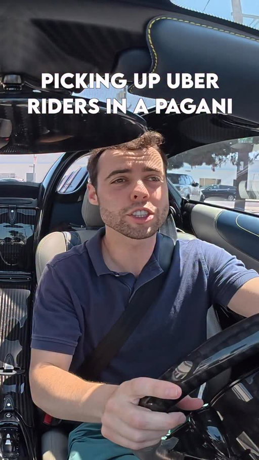 Picking up UBER Riders in a $4 Million Pagani! @timcad @map277project