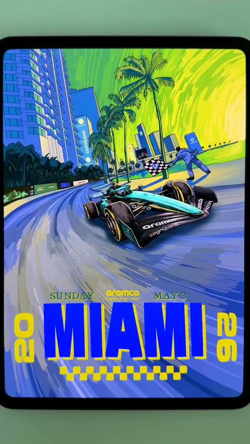 Look closer, Miami. 

@coinbase hid twenty four details in this video, how many can you find?

#MiamiGP

🖌️ @jesse_martin_