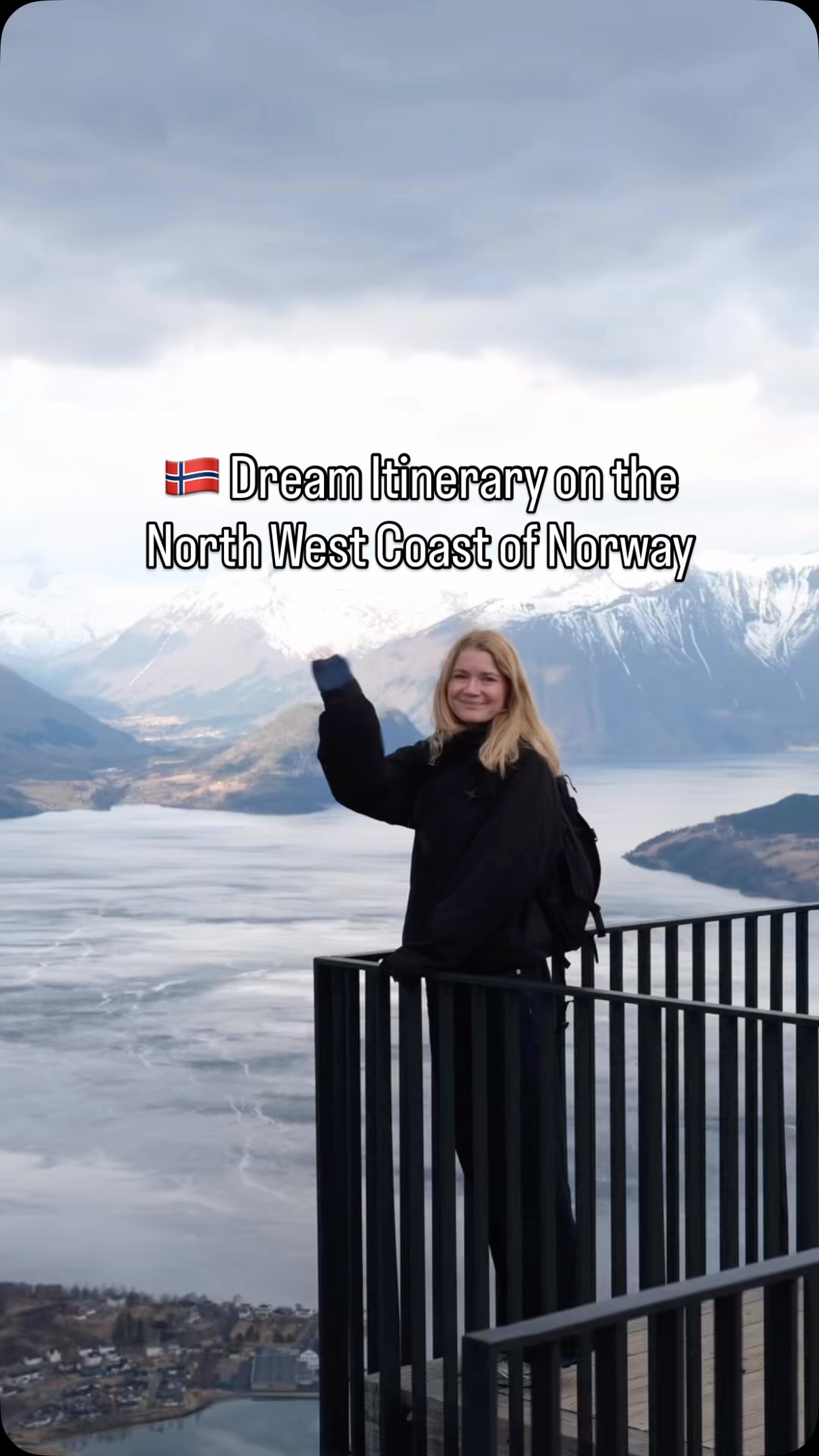 A full 9-days travel itinerary on the North West coast of Norway in the Møre og Romsdal region👇👇👇 🗺️

🏔️ Start in Åndalsnes – take @romsdalsgondolen to the top for views over the Romsdal Alps

 🌊 Drive the Atlantic Ocean Road – one of the world’s most spectacular coastal routes 

🛁 Stay in a mirror cabin with a jacuzzi and a view @grautaneset 

🦅 Take the ferry to Smøla – sea eagles, open sky and wild coastline @olsens_pensjonat_gjestehus 

🧗 Molde – try climbing at @moldeklatresenter then warm up in a sauna and take a dip in the fjord at @naustamolde 

🎣 Ålesund – join a guided fishing trip with @uteguiden 
 
🏙️ Ålesund – walk up to Aksla viewpoint, then explore @atlanterhavsparkenalesund 

🛳️ Fjord cruise to Geiranger – UNESCO World Heritage Site with @geirangerfjordservice 

🐦 End on Runde @opplevrunde – one of Europe’s largest seabird colonies

🚗 this itinerary is designed as fly or train + drive. Rent a car @avis.no 

You can take the train from Oslo to Åndalsnes or fly directly to Ålesund.

Save this and send it to someone you’d want to do this with 💌

🎥 @mariaguldbraaandt 

#norway #visitnorway #norwaybeyondtheobvious