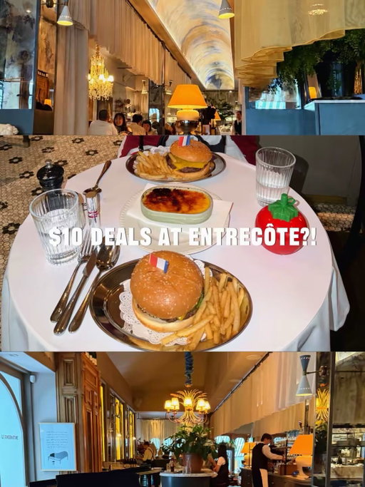 Entrecôte is having $10 deals to celebrate their 10 year anniversary 🍽️✨
This promotion runs until May 3rd, so don’t miss out‼️

#entrecote #melbournefood #cheapeatsmelbourne #melbournefoodie #melbourneeats