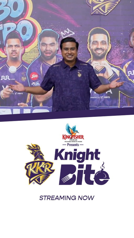 Good food. Great laughs. Peak Knights banter 🤌

Pull up a chair and watch the boys roast and dine with @anirbandasgupta5 in Kingfisher Packaged Drinking Water presents Knight Bite 🍽️

📲 Streaming now on our YouTube channel!

[Ami KKR]