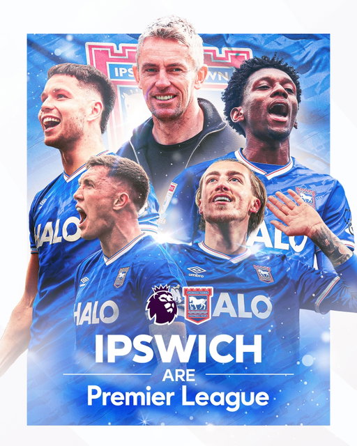 Back in the Premier League 👏

Congratulations, @ipswichtown! 🔵