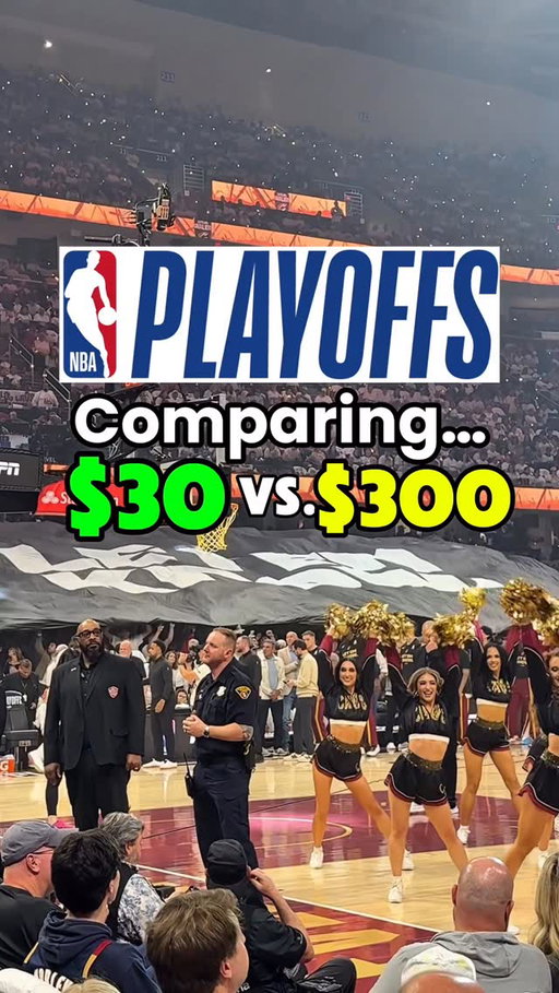 Cheap vs. Expensive Seats for the NBA Playoffs 🏀🏆 #TickPickPartner #nba #basketball #clevelandcavaliers #nbafinals