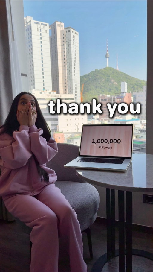 Sometimes I struggle to give myself credit. I never started this with a goal of hitting a certain follower count. All I ever wanted to do was create, and share joy online. When I first started 9 years ago, I never imagined I would be able to share this joy with 1 million people. 

Thank you for everything ❤️ I love you all ❤️