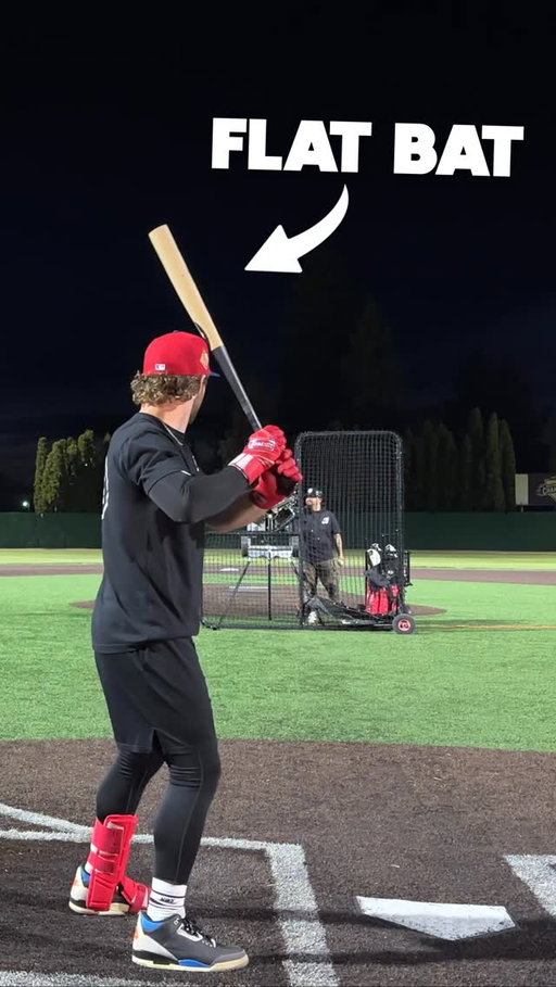 Hitting with the Illegal FLAT BAT… (don’t do this)