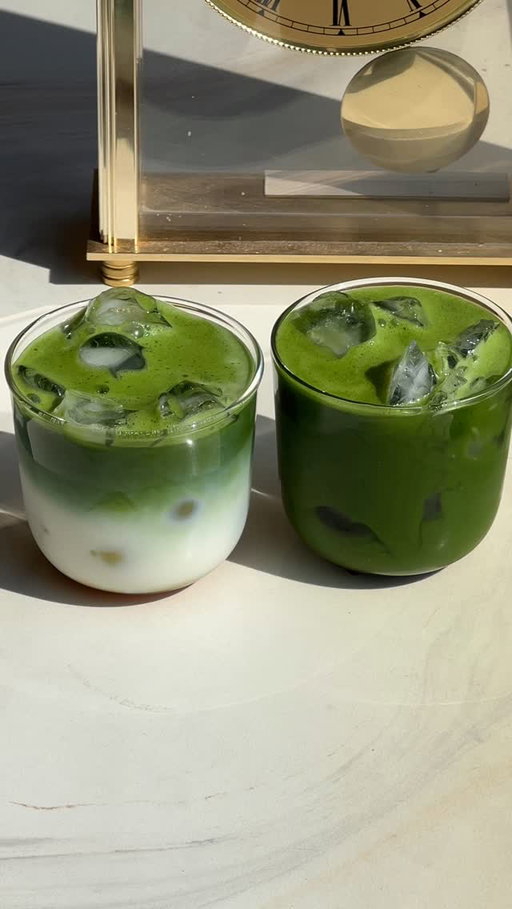happy matcha day! 🍵🌟 enjoy a matcha w me! how would you like your matcha: latte or usucha style? 💚

here are my updated golden ratios for my matcha lattes & usucha: ⬇️

matcha latte:
〰️1-2tsp sweetener 
〰️ice
〰️100ml milk
〰️2.5tsp matcha powder + 55ml warm water

usucha: 
〰️1tsp sweetener
〰️ice
〰️125ml water
〰️1.5tsp matcha powder + 40ml warm water

#homecafe #matchalatte #matcharecipe #drinkrecipe #matcharatio