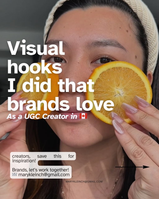 Simple ways to “stop-the-scroll” 👀 

I make sure to have eye catching hooks to every UGC video, whether that’s through visual or audio (or even better, both) 

Obsessed with making these carousels in @canva ⭐️ 

Lmk what’s your fave hook in the comments/ what you wanna see more of below ⬇️ 

🏷️ ugc creator canada, ugc canada, canadian ugc creator, toronto content creator, toronto ugc creator, freelancer canada