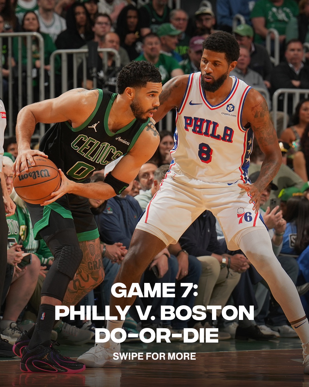 Game 7: the best words in sports.

No two teams have squared off in the NBA playoffs more than Philly & Boston. The C's hold the all-time advantage but the Sixers are looking to put a dent in that tn. Meanwhile, the bettors at @fanaticssportsbook are showing solid support for both sides—who ya got??

See @complexbets’ link in bio for the full betting preview.

(Photos via @GettyImages)
