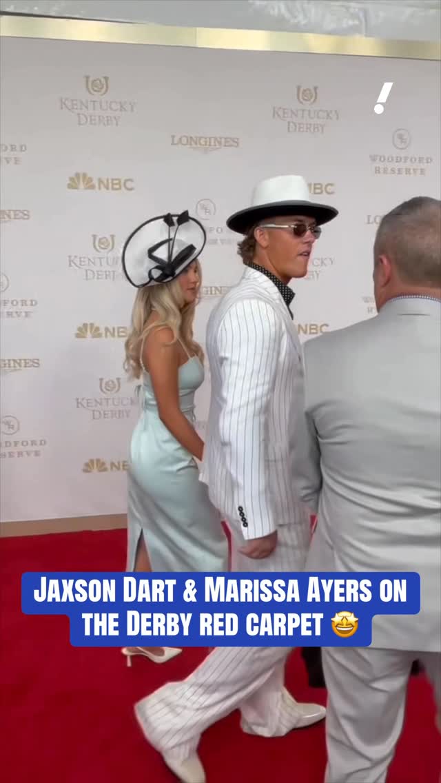 The Giants QB and his date showed up dressed to the nines at the Kentucky Derby 👀