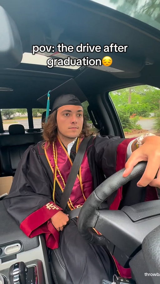 graduation one year ago today🥹 #graduation #college #collegelife #university