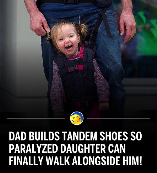 This father engineered a custom tandem shoe system to help his daughter with paralysis experience the sensation of walking. 💙💛

By linking their footwear and using a secure harness, they can move in perfect sync. This adaptive tech doesn’t just improve physical health—like bone density and circulation—it enhances emotional well-being through shared activity. A powerful example of how personalized engineering can bridge mobility gaps and transform lives.