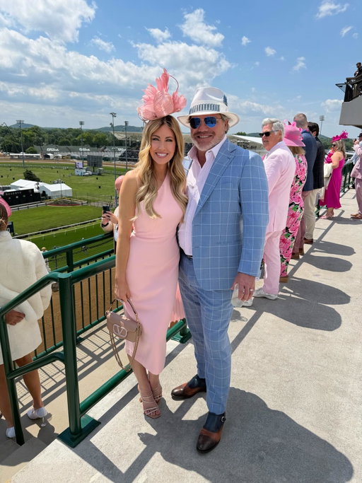 Oaks day with my forever win, place, and show 🐎