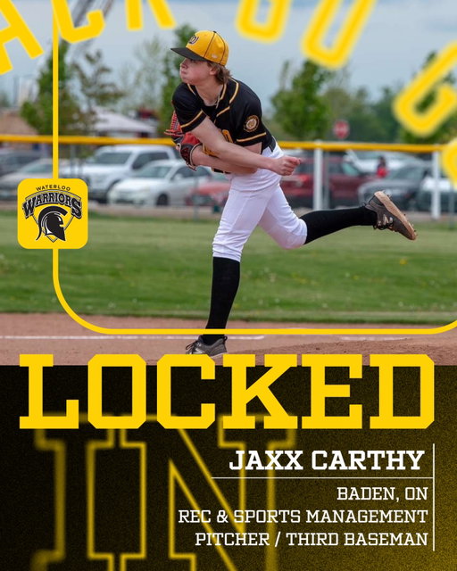 LOCKED IN 🔐

We are thrilled to welcome Jaxx to the program - continuing a strong legacy in the Black and Gold, following his older brother Jorden, to the Warriors! Jaxx is a talented pitcher with present ability and huge upside. A plus athlete, he’ll contribute on both sides of the ball, and should bring all of the intangibles that we look for in a Warrior!