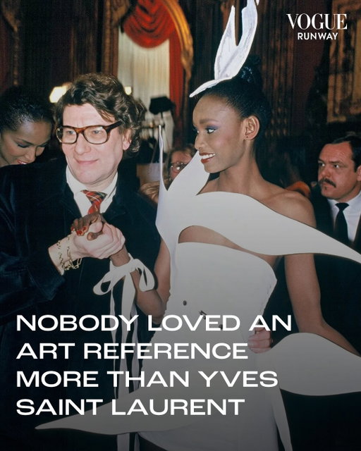 In the 40 years that Yves Saint Laurent helmed his namesake label, the designer took inspiration from art of all kinds: painting, dance, and poetry among them. But Saint Laurent—a renowned collector and a friend to many artists, including Andy Warhol and Bernard Buffet—was particularly fond of visual media, with fine art references popping up from the 1960s through to his final couture show in 2002. See all of the artists who inspired Yves Saint Laurent at the link in bio.