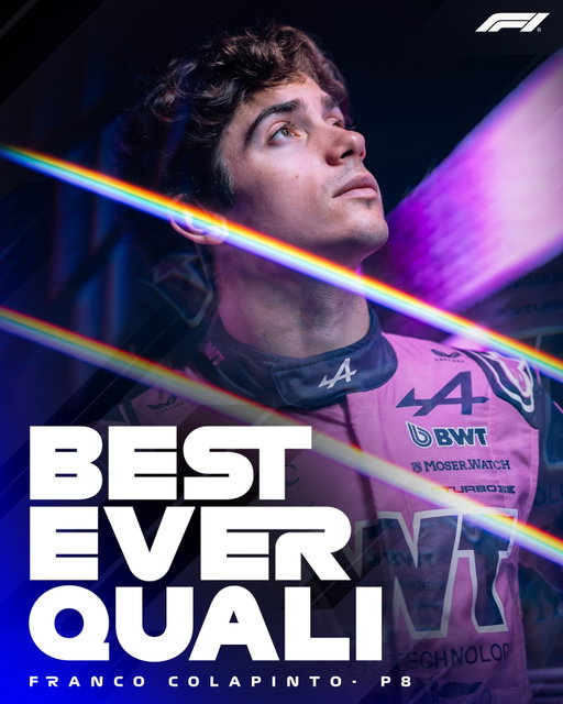 Franco puts it P8 in Miami - his best ever quali in F1 💪

#F1 #Formula1 #MiamiGP @francolapinto @alpinef1team